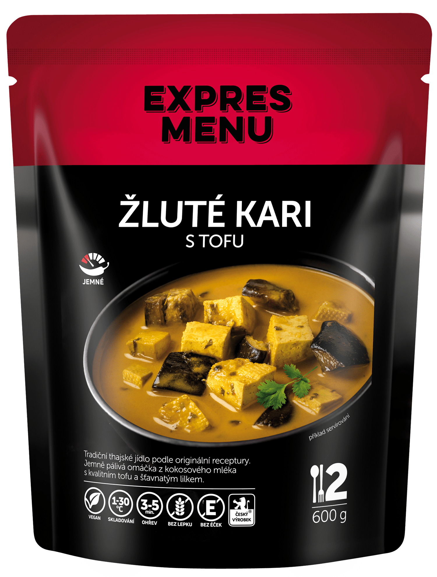 Žluté kari s tofu