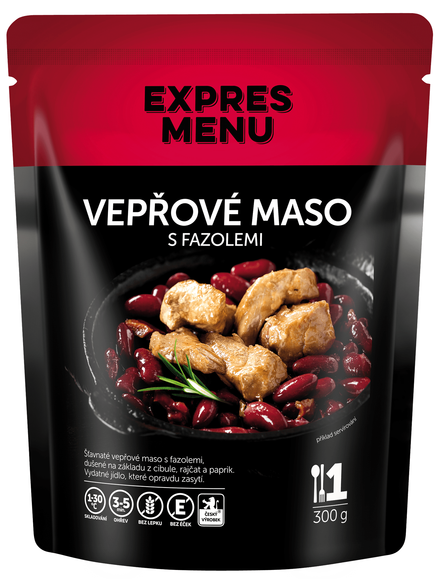 Vepřové maso s fazolemi 300 g